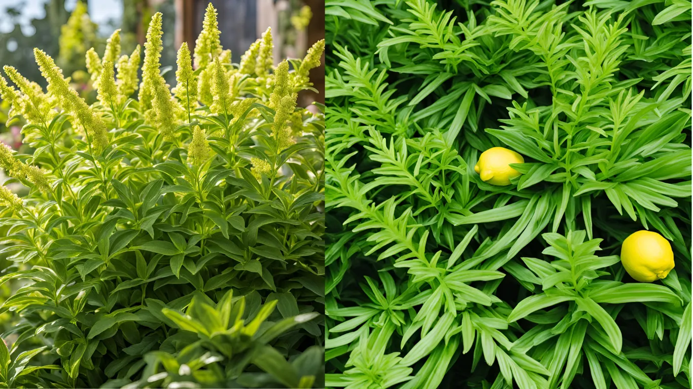 Citronella plant with lemon-scented leaves