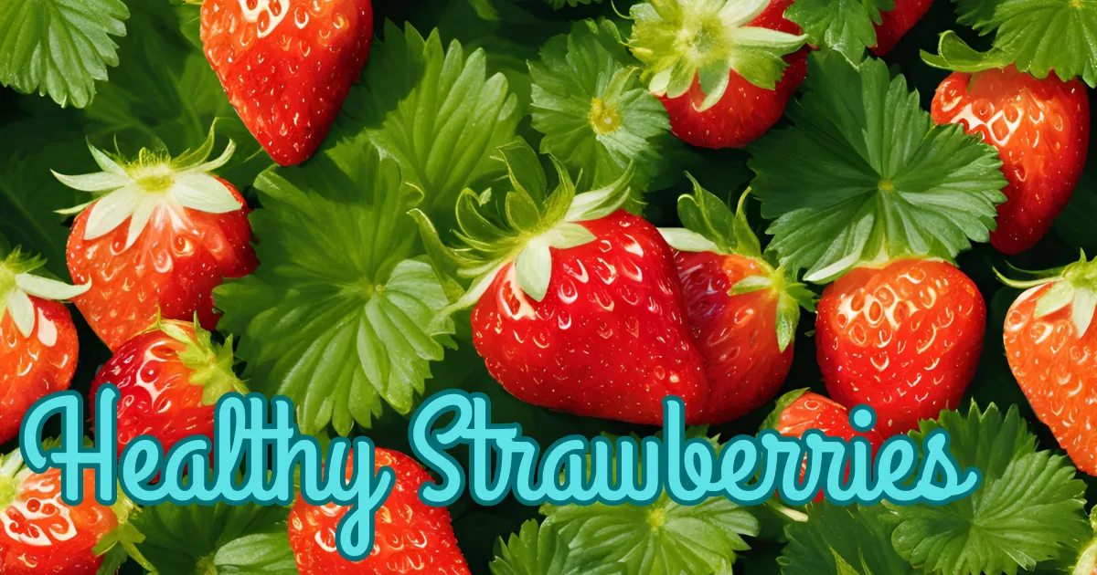 A thriving strawberry patch with ripe, juicy strawberries